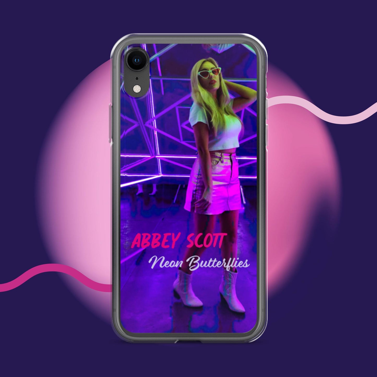 Neon Butterflies Clear Case for iPhone®