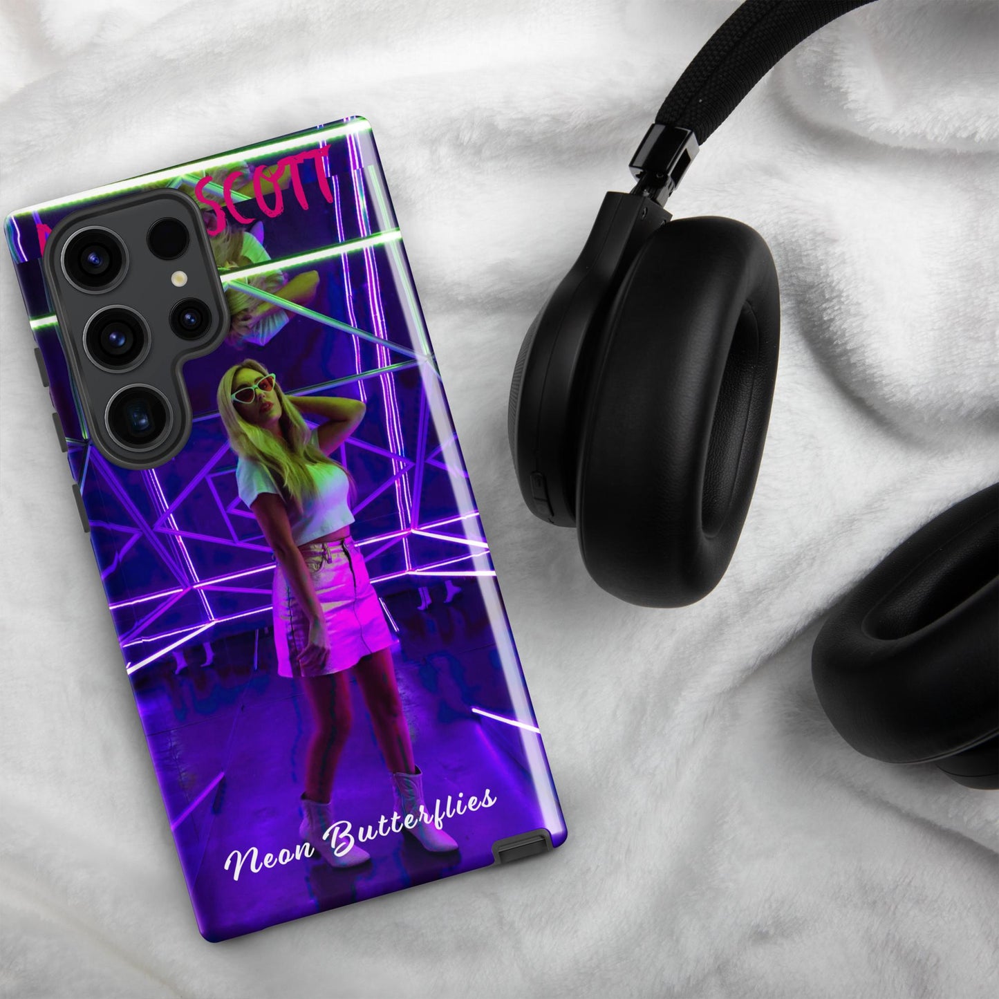 Neon Butterflies Tough case for Samsung®