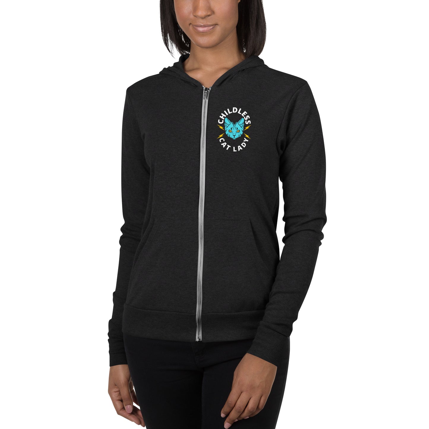 Childless Cat Lady Zip-up Hoodie