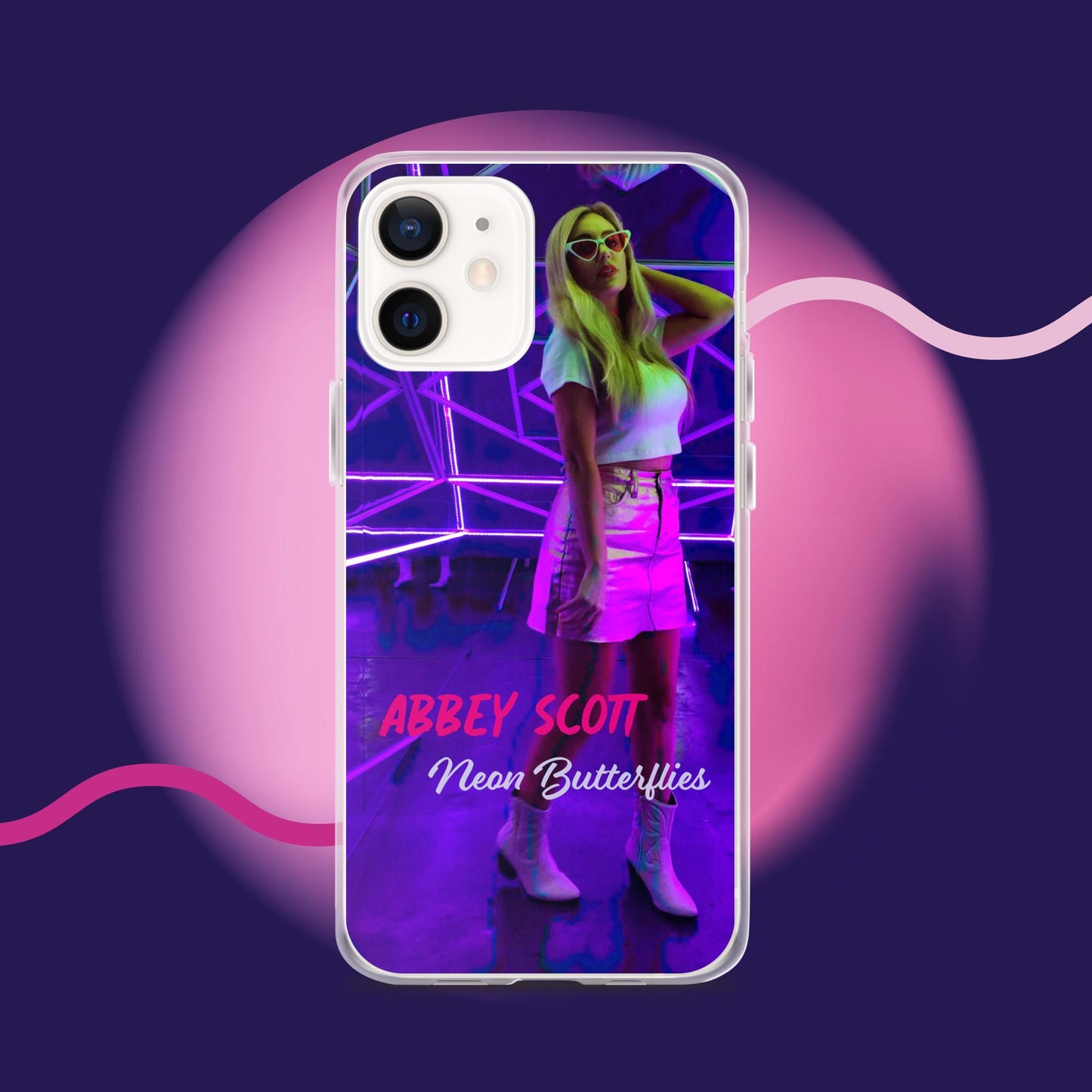 Neon Butterflies Clear Case for iPhone®