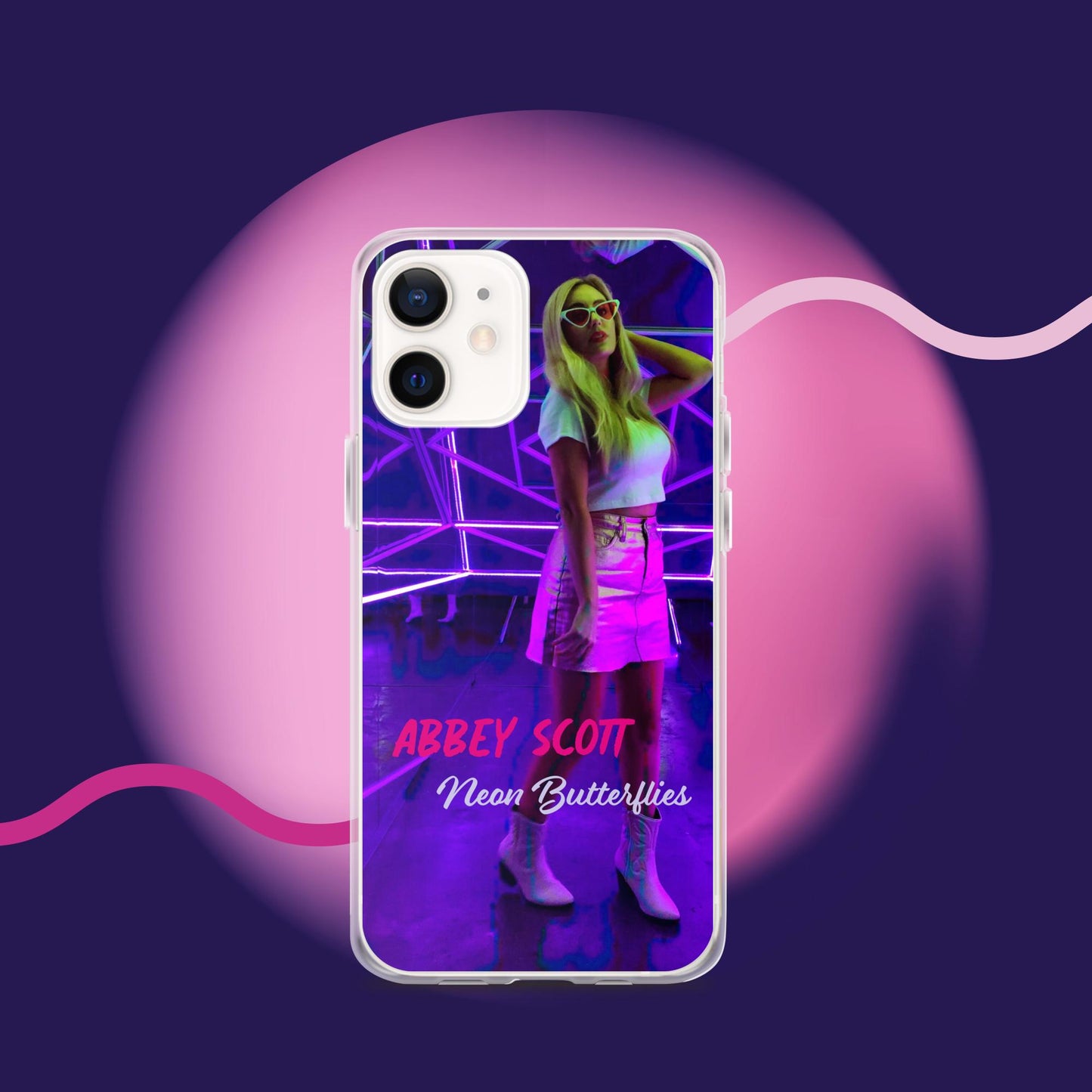 Neon Butterflies Clear Case for iPhone®