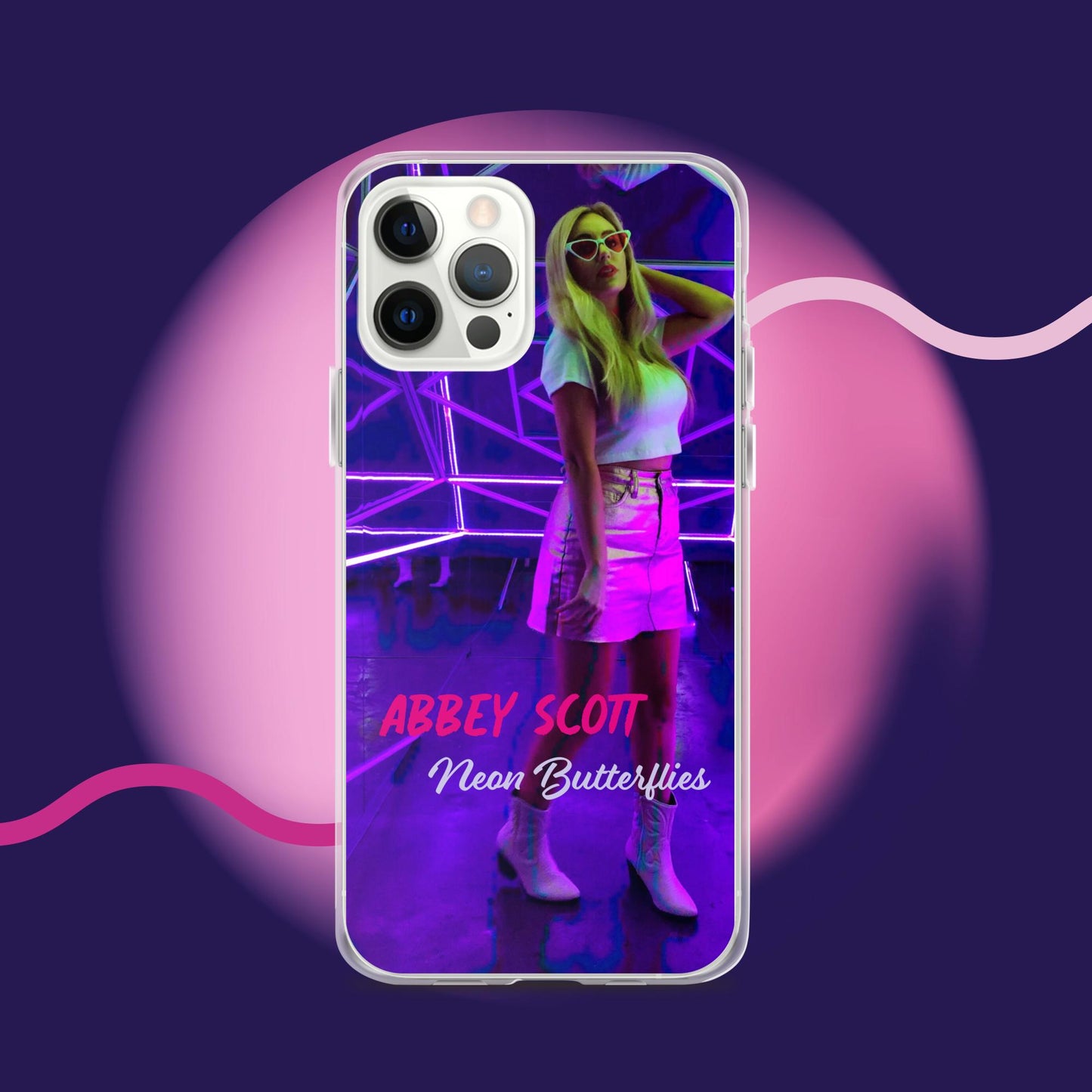 Neon Butterflies Clear Case for iPhone®