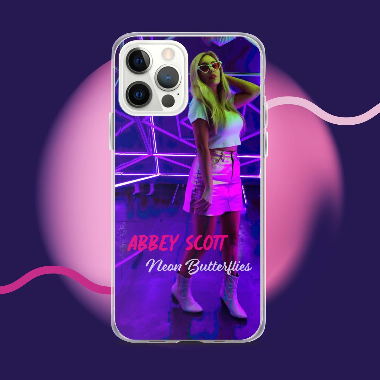 Neon Butterflies Clear Case for iPhone®