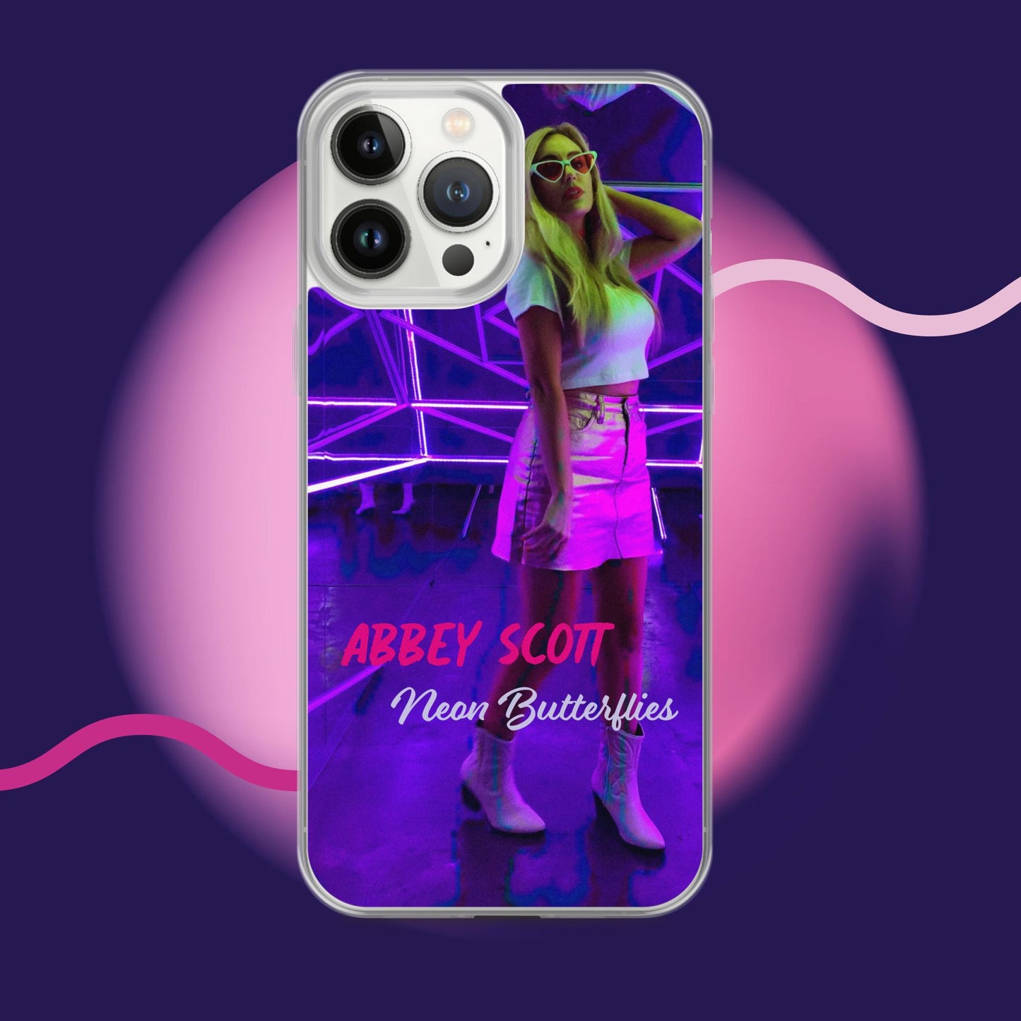 Neon Butterflies Clear Case for iPhone®