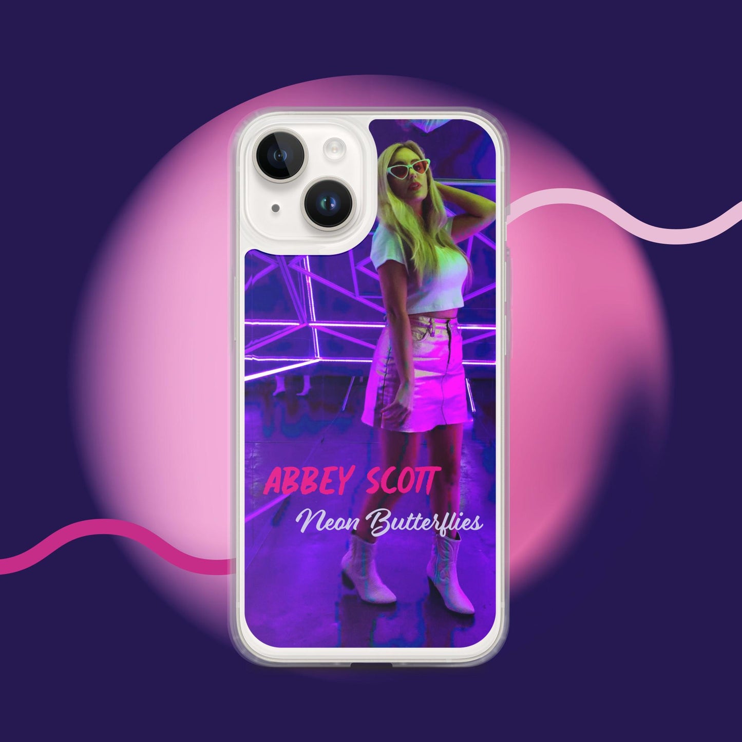 Neon Butterflies Clear Case for iPhone®