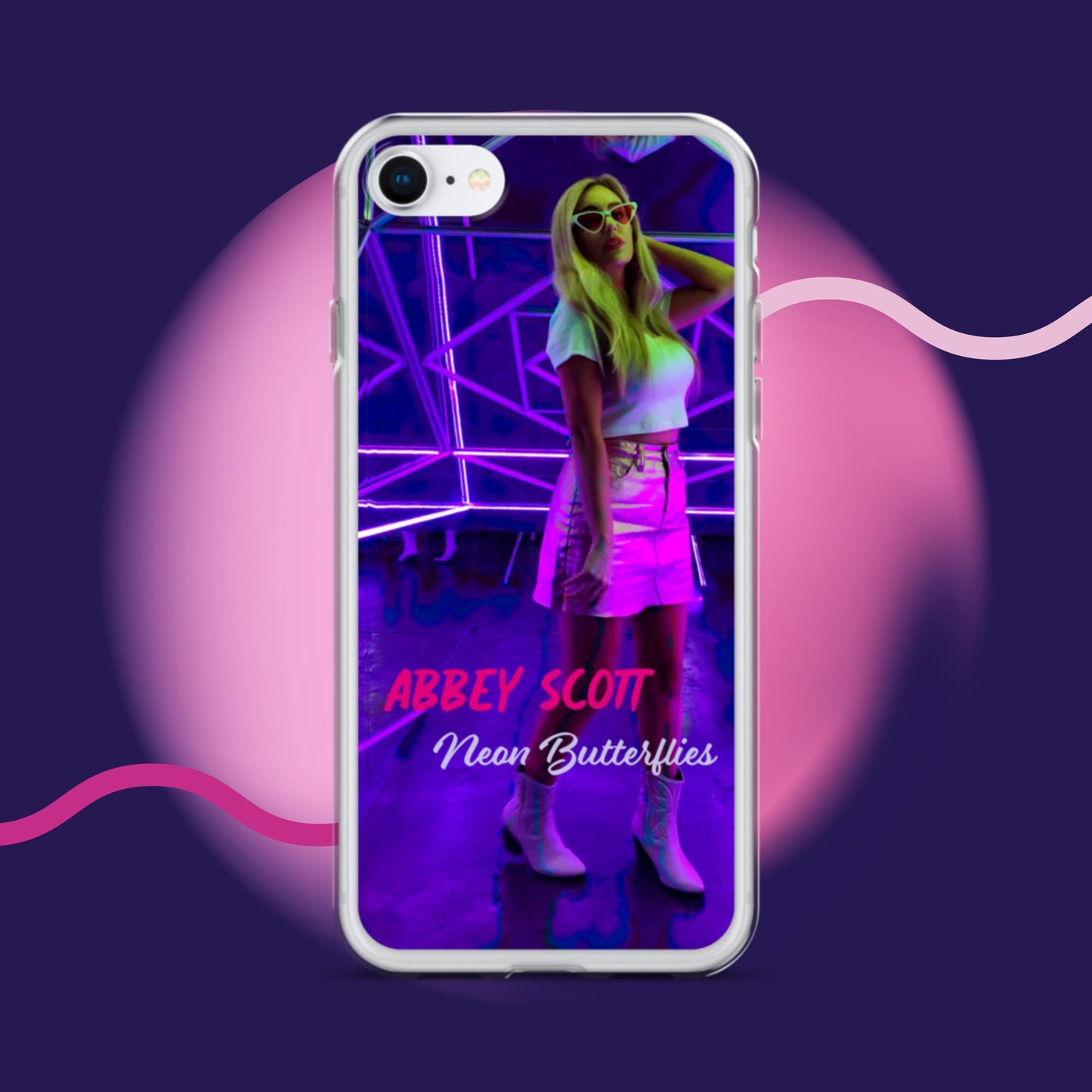 Neon Butterflies Clear Case for iPhone®