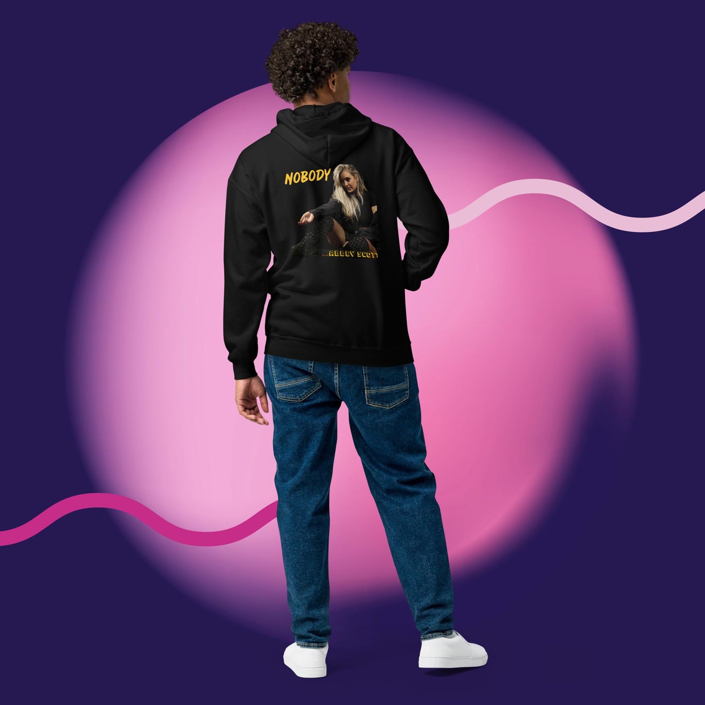 Abbey Scott's Nobody Unisex heavy blend zip hoodie