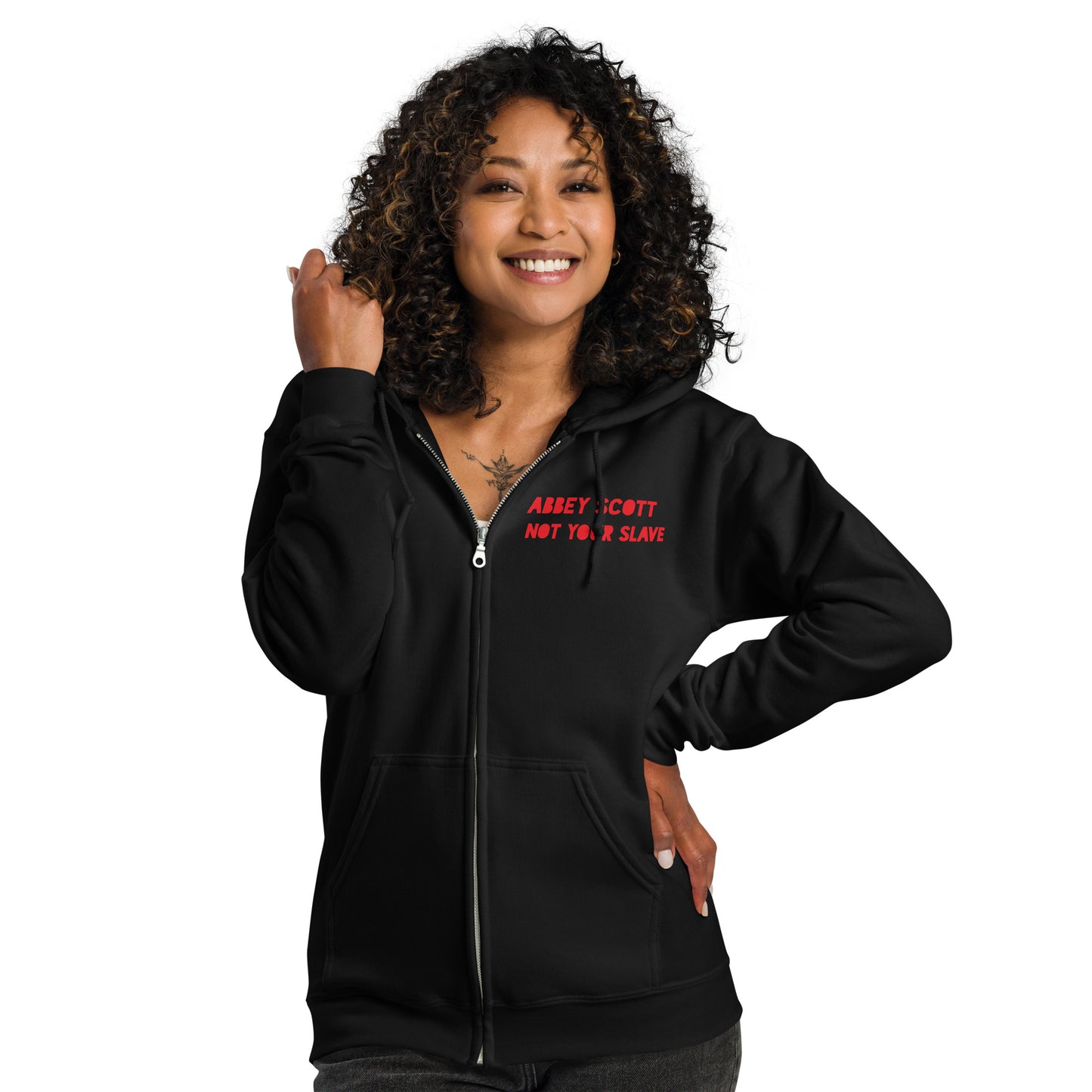 Not Your Slave Unisex heavy blend zip hoodie