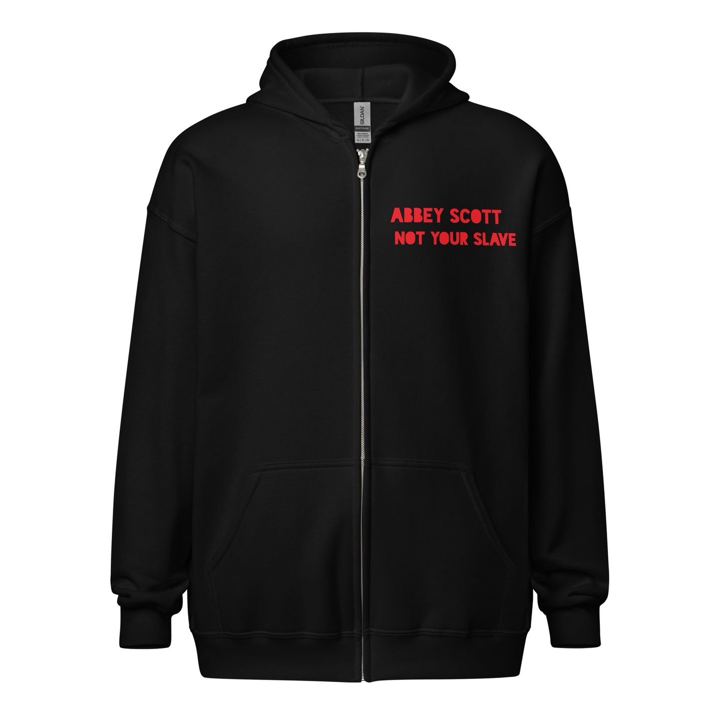 Not Your Slave Unisex heavy blend zip hoodie