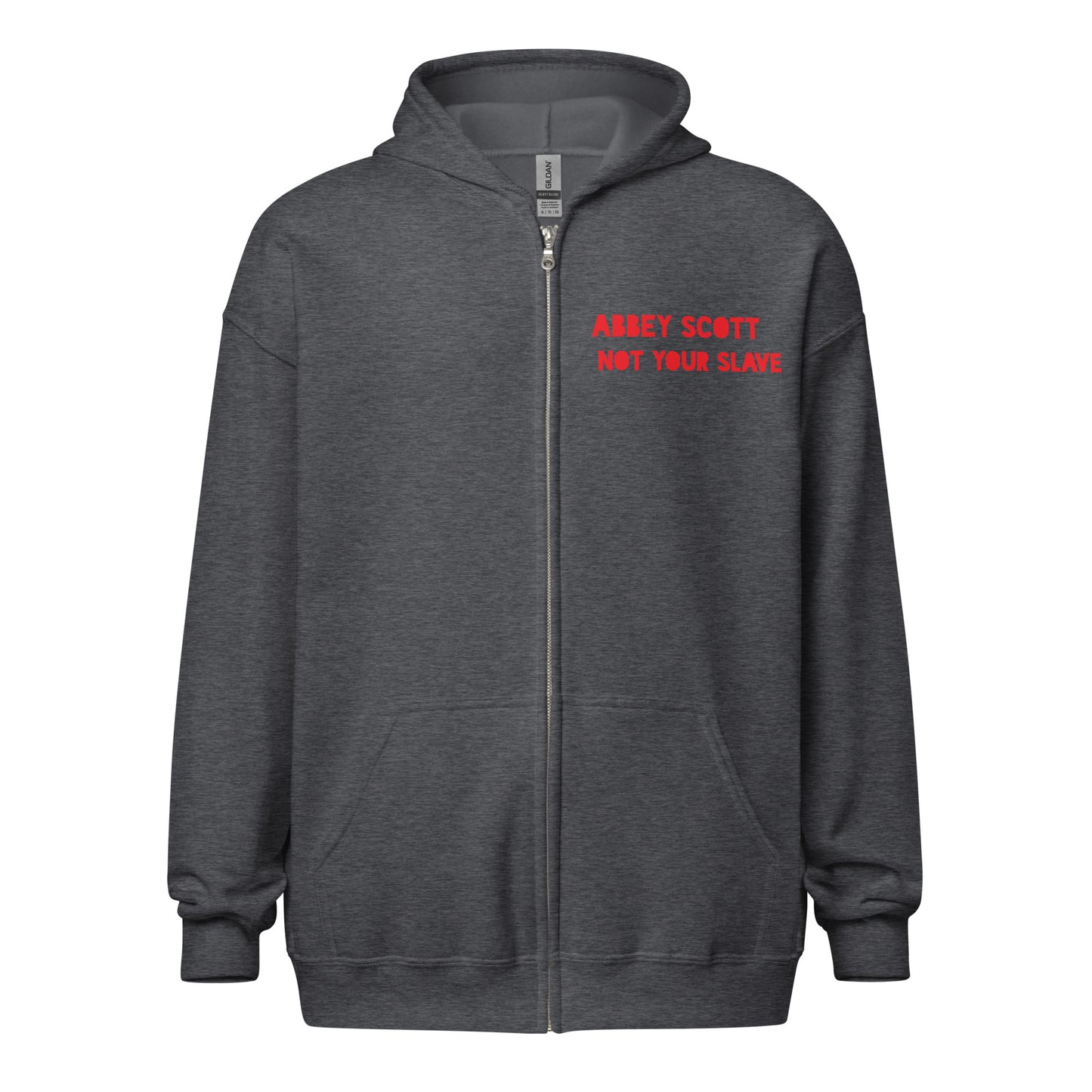 Not Your Slave Unisex heavy blend zip hoodie