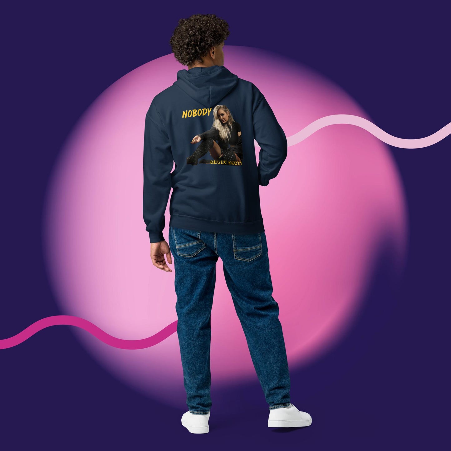 Abbey Scott's Nobody Unisex heavy blend zip hoodie