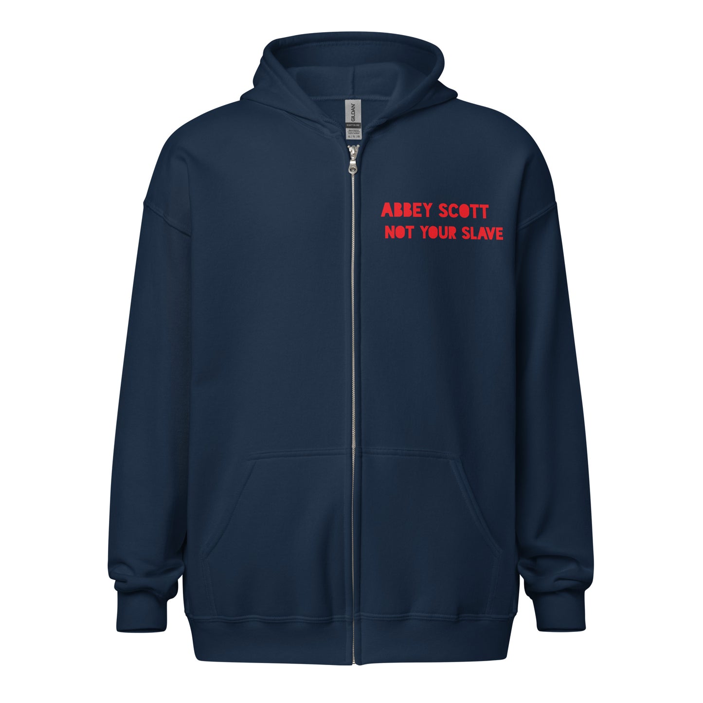 Not Your Slave Unisex heavy blend zip hoodie