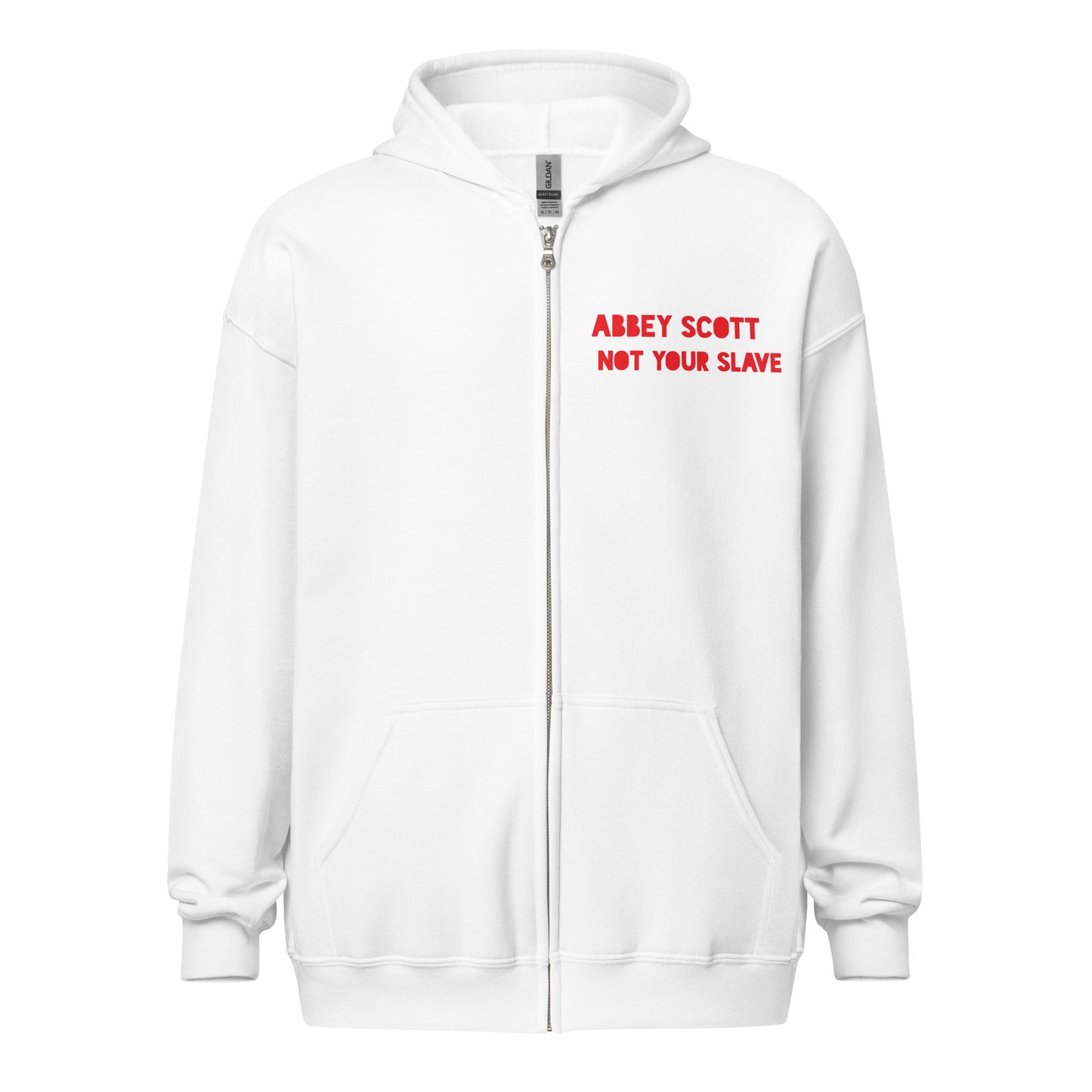 Not Your Slave Unisex heavy blend zip hoodie